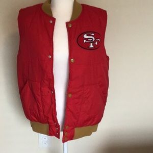 Mitchell & Ness Throwbacks  San Francisco vest jacket ink spot see pic size m